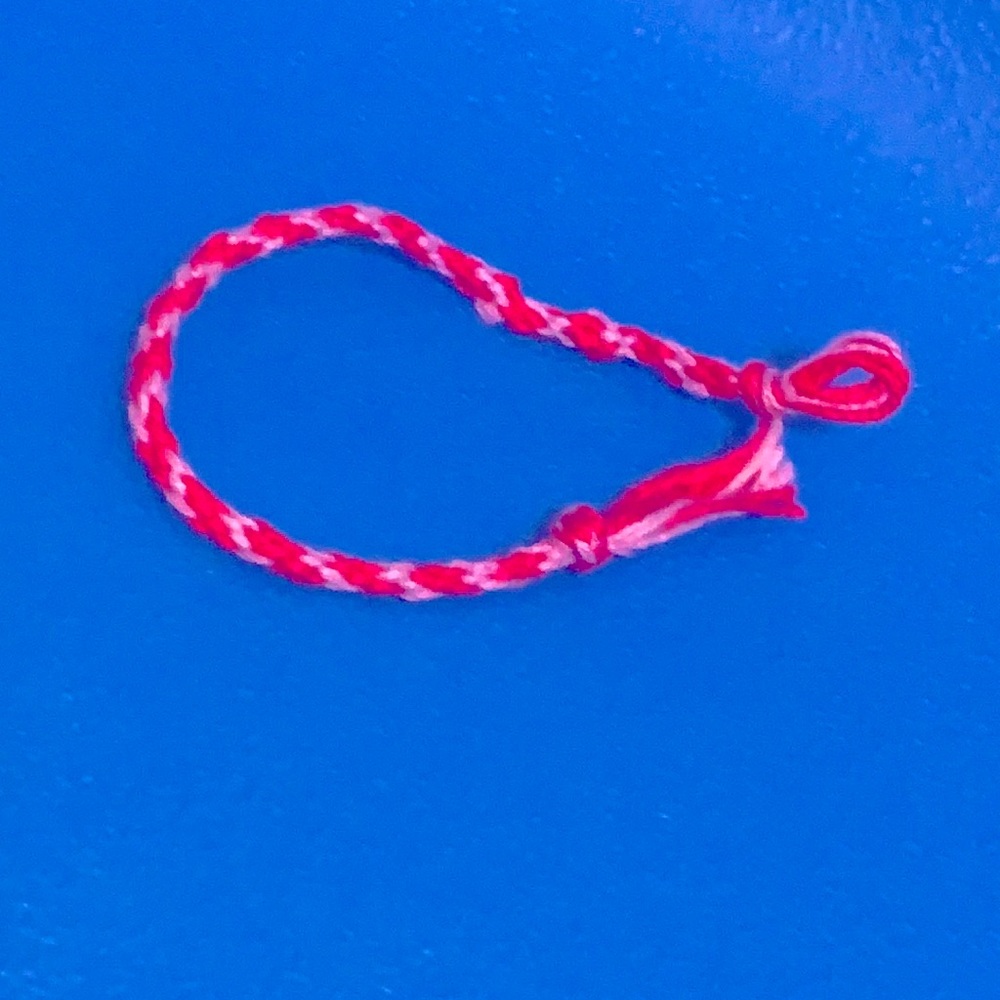 Homemade Bracelet dark pink  and Purple